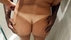 Husband films wife with bbc in shower without condoms