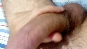 i stroke my hairy cock in close up