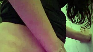 In the club, I decided to fuck my pussy with amateurs brunette ass toilet solo dancing sexy night club.