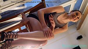 BUSTY BDSM PORNSTAR STACY CRUZ PUNISHED FOR LAZINESS WITH NUDE WHIPPING IN GARAGE