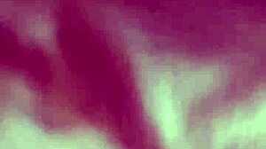 Young amateur with huge natural tits masturbates and cums on stuffed panties