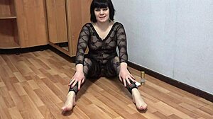 hey, check out this milf with a phone in her anus masturbating her hairy pussy