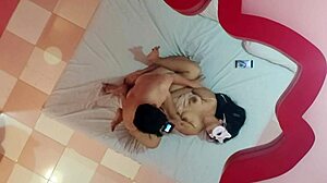 Kay ex starts with intense cowgirl riding then switches to extreme anal creampie with facial finish. Muscular bodybuilder dominates in homemade rough sex roleplay.