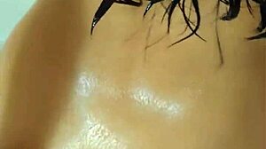 stepbrother watches me showering and fucks my hairy pussy hard