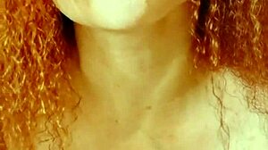 Redhead stepmother's big tits and pussy cum in taboo amateur scene