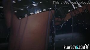 ana foxxx teases with her big booty in a sultry suv striptease