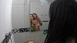 why doubled mess with latinas maju fagundes and milena queiroz bathing in toilet party?
