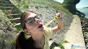 Petite Teen Sara Bell And Raul Costa Share Steamy Big Ass Pov Action In Bathtub Bubbles