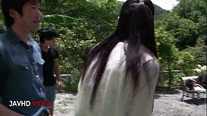 needy misaki gives passionate japanese blowjobs and swallows deeply.