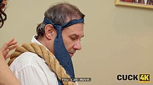 Cuck4K sex fever with latina wife and stranger hubby watches