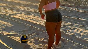 Colombian Big Booty Fucked After Training Session