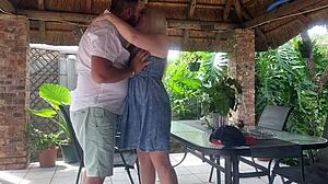 i enjoy time with my best friend's wife on the patio