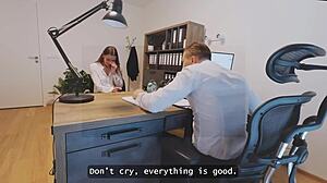 Stanley Johnson Seduces Young Customer In Office For Rough Squirting Fuck!