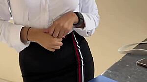 Will This Novice Real Estate Advisor Fuck Her Client Bent Over In Doggystyle To Seal Her First Sale?