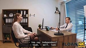 Stanley Johnson Seduces Young Customer In Office For Rough Squirting Fuck!