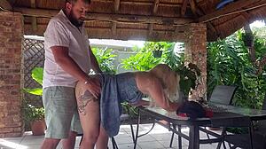 i enjoy time with my best friend's wife on the patio