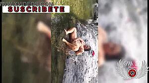 Step Brother Records Outdoor Masturbation For Voyeurs