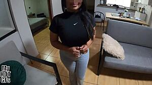 Teen Rides Big Cock For Wet Pussy Creampie