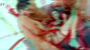 Kala Grey feels intense pleasure in double anal penetration