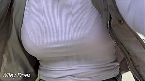 Wifey's Braless Bike Ride Dare?