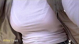 Wifey's Braless Bike Ride Dare?