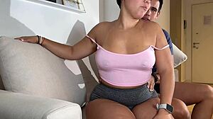 Colombian Big Booty Fucked After Training Session