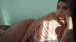 Step sister dares step bro for creampie in tight panties