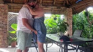 i enjoy time with my best friend's wife on the patio