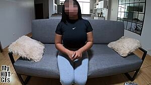 Teen Rides Big Cock For Wet Pussy Creampie