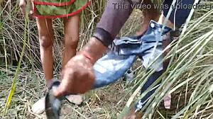 Indian desi girl gets boobs pressed and fucked in forest