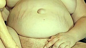 Wet pussy gets foot fucked