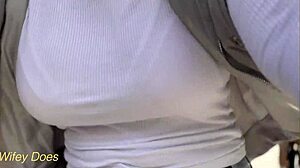 Wifey's Braless Bike Ride Dare?