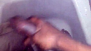 Are you jerking your big black monster cock in the shower, bathing in your own cum?