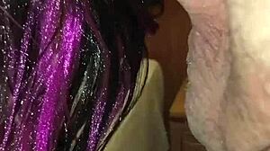 Sabrinafoxy sucks cock in hotel