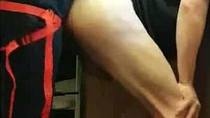 Pegging Boyfriend's Ass In Kitchen