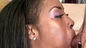 Jordin Skye Experienced Brunette Woman Gets Pussy Stuffed by Big Cock in Cowgirl Ride. She Takes Cumshot Facial and Swallows After Teasing Interracial Action.