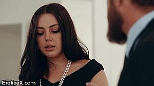 Can this horny brunette fulfill your deepest desires with her big cock?