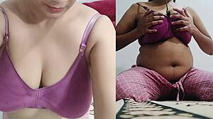 धोखेबाज पत्नी की चूत और गांड की चुदाई देसी खीरे से