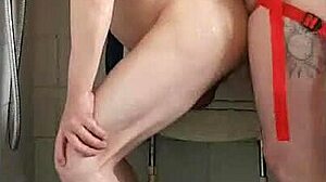 Pegging Boyfriend's Ass In Kitchen