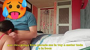 Husband sends wife in nurse whore outfit to get fucked bareback by his friend on the bed