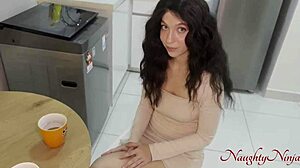 My father-in-law offers to impregnate me because my husband is sterile, leading to passionate doggystyle and creampie