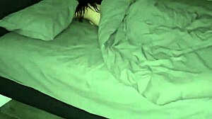 This sexy step sister moans while getting tight pussy fucked in bedroom