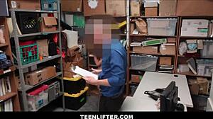 i-i saw aurora winters get strip searched and fucked by wrex oliver the mall cop