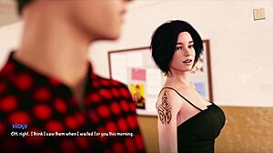 teen 18+ attends academy with big ass in game