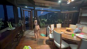 Fucking Young Married Latina Outdoors on Balcony!