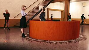 teen 18+ attends academy with big ass in game