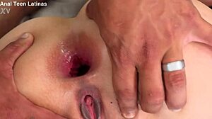 Strong double penetration with Helen Star in anal destruction