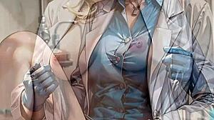 AI Generated Doctor Flashes in Hospital Cosplay