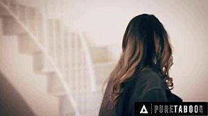 pervert dilf catches stepbae athena faris and shows who's alpha in the house