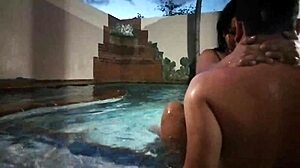 i played a game with my buddy's old lady in the pool.